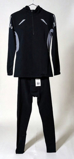 Термокомплект мужской, размеры 42, 44, 52, 58, цвет чёрный