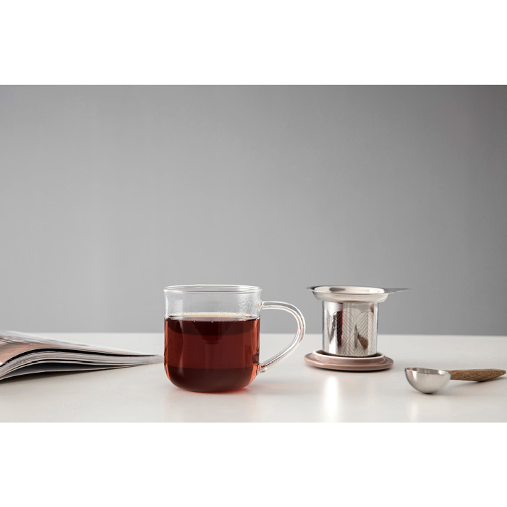 Кружка 0.45л Viva Scandinavia Minima Eva с терракотовой крышкой и ситечком