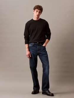 Лонгслив Calvin Klein Waffle Crewneck Black Beauty