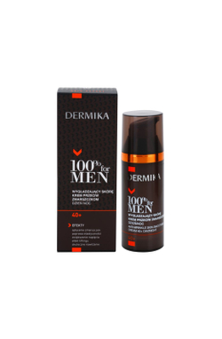 Dermika 100% for Men - разглаживающий крем против морщин 40+ /   50  ml  / GTIN 5902046503024