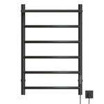 Полотенцесушитель MIXLINE CAPELLA  80х50 (таймер, 336Вт, 5 перекладин + ПОЛКА) электрический ГРАФИТ