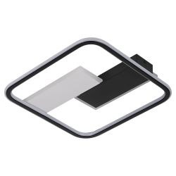 Светильник потолочный светодиодный ЭРА Модерн Henri CLL-1-104W 3K-6,5K RC BK с ДУ черный