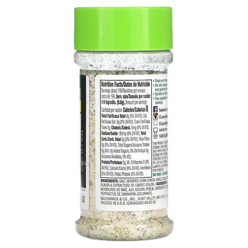 Lawry's, чесночная соль с петрушкой, 159 г (5,62 унции)