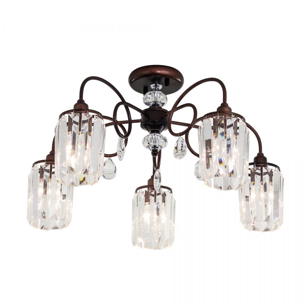 Citilux Синди CL330153 Люстра хрустальная Коричневая