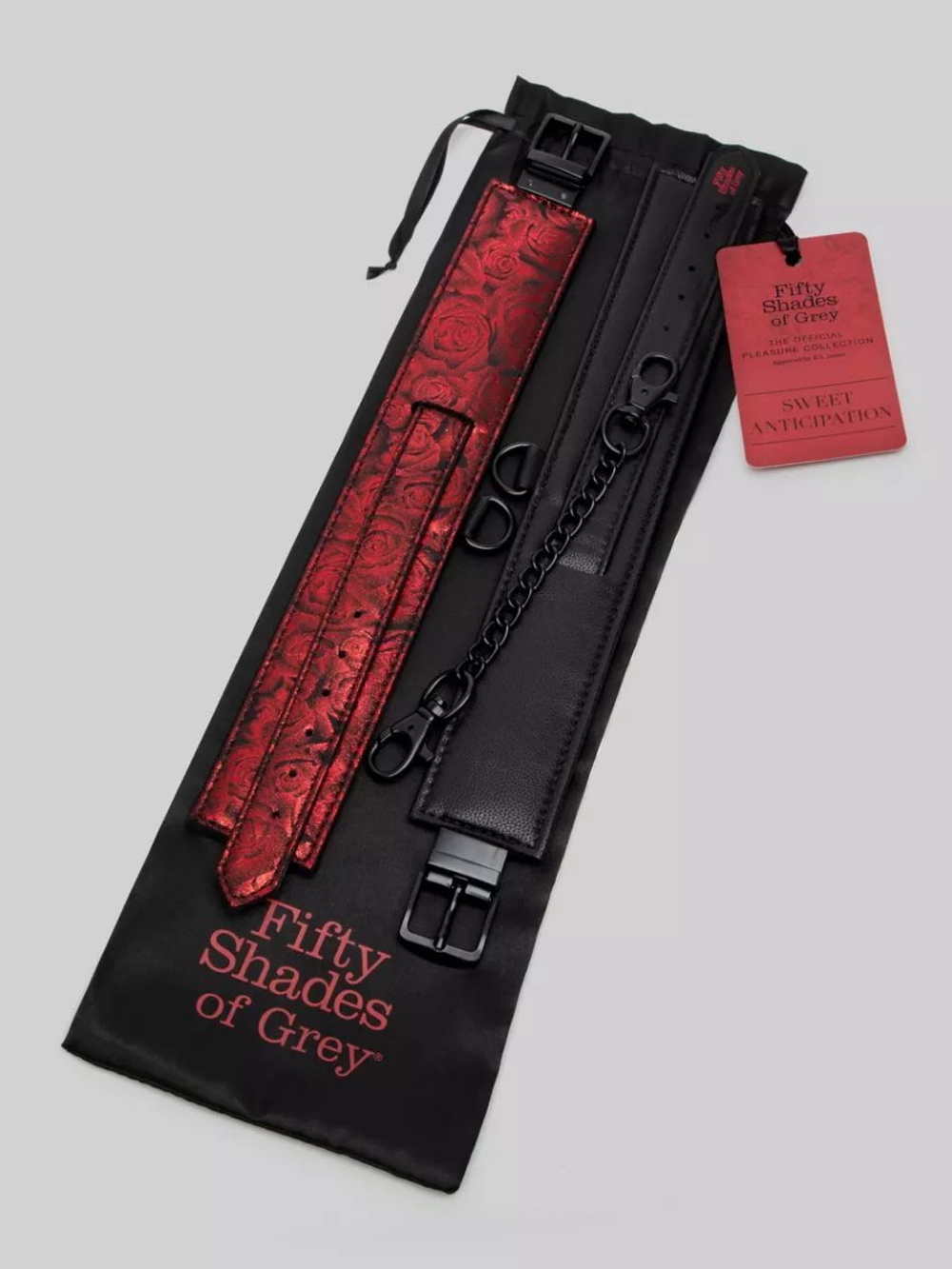 Красно-черные оковы Reversible Faux Leather Ankle Cuffs (Цвет: красный с черным)