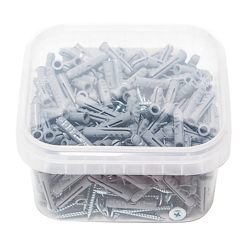 КОМПЛЕКТ GRACE КРЕПЛЕНИЯ ДЛЯ ПЛИТУСА 6/30ММ ПВХ (200КОМП)