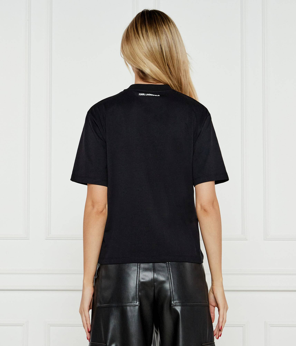 Футболка SIGNATURE HEM T Karl Lagerfeld - черный(A1W17013)