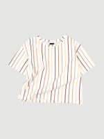 Футболка оверсайз Mjölk Ecru Stripes, уценка