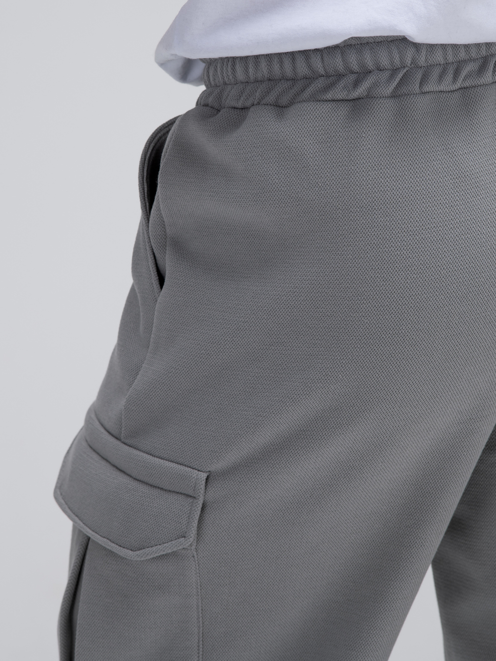 Джоггеры карго теплые.Грей