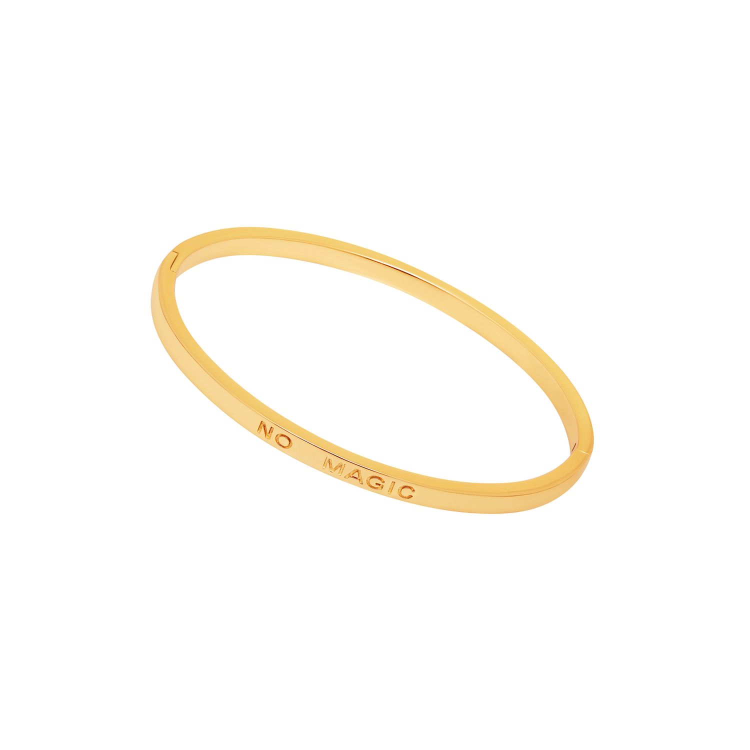 Тонкий Браслет No Risk – No Magic (Нет риска – Нет магии) – Silver 925