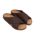 Кожаные шлепанцы Alohas - коричневый(S100325)