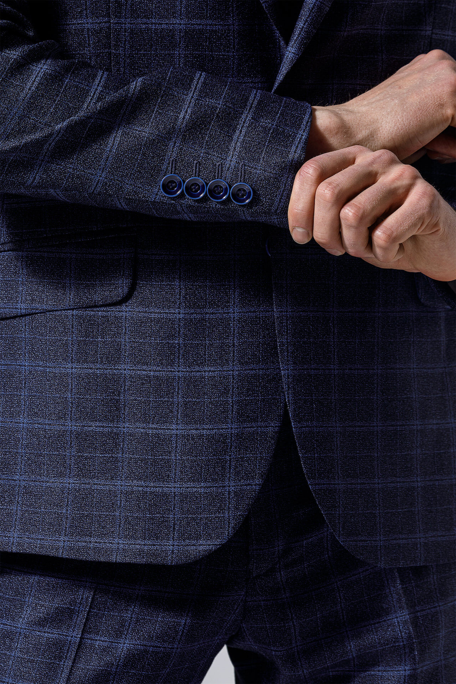 Костюм SLIM FIT из ткани в клетку
