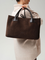 Замшевая сумка Iris DBR 31372 черный каштан