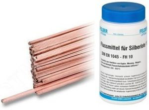 Припой твёрдый, Флюс-паста для пайки меди: Viega - Sanha - Felder