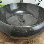 Раковина из мрамора Donut Black Medium DM-60345 45*45*15