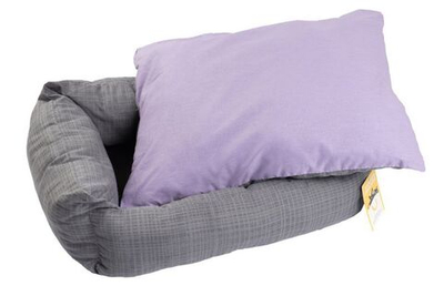 Моськи-Авоськи Лежанка СКАЗКА поплин ЛАВАНДА/СЕРЫЙ L 68х52х16