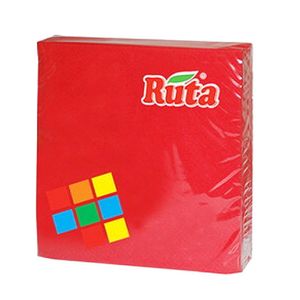 САЛФЕТКИ RUTA КРАСНЫЕ 2СЛ 33Х33 20ШТ