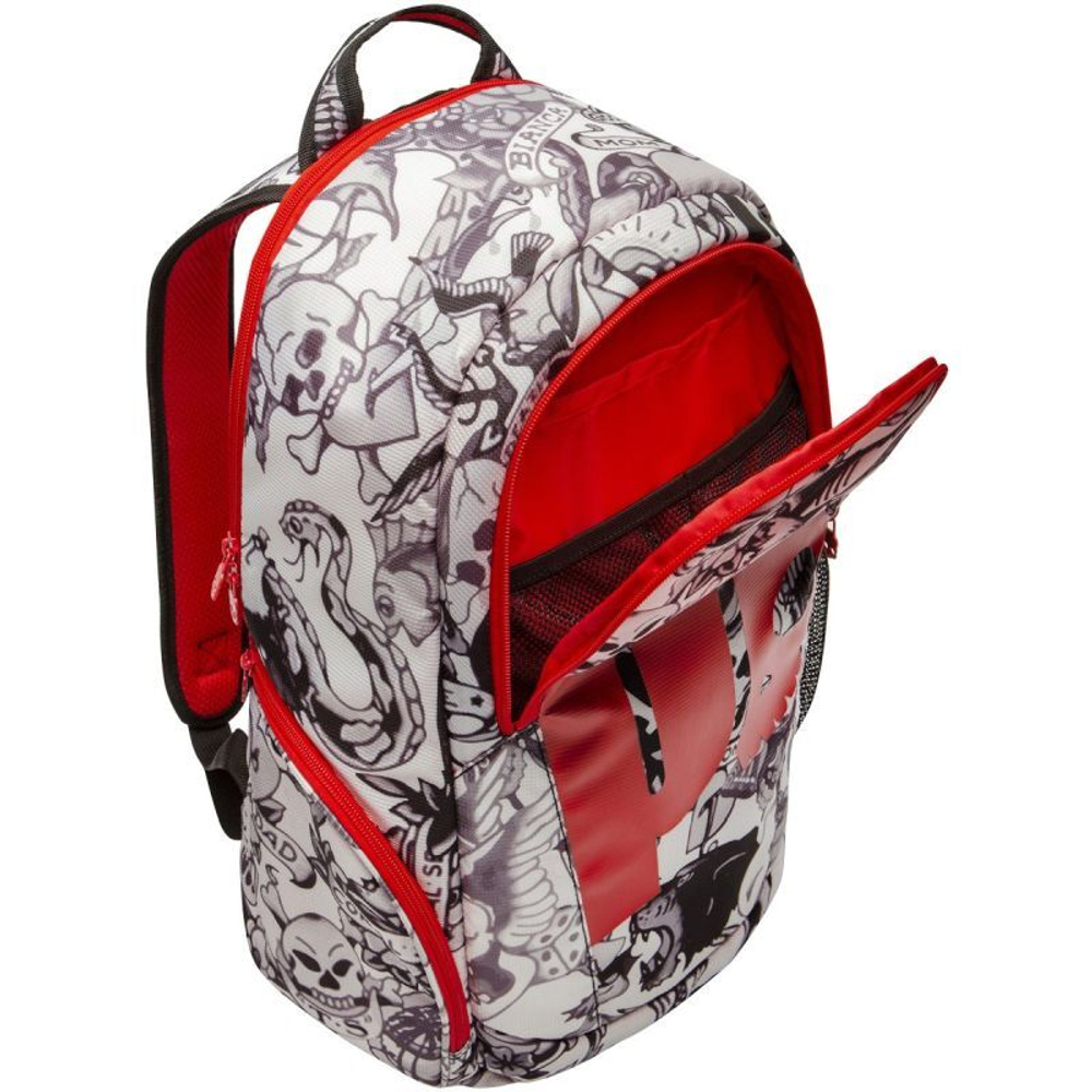 Рюкзак теннисный Prince By Hydrogen Tattoo Backpack - black/white/red