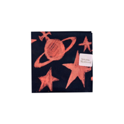 VIVIENNE WESTWOOD ПЛАТОК СИНИЙ ПРИНТ ORBS AND STARS С ЛОГОТИПОМ БРЕНДА