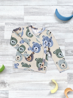 Распашонка Mjölk Grizzly Bears