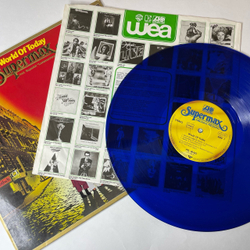 Винтажная виниловая пластинка LP Supermax World Of Today (Германия 1977) (Синий Винил)