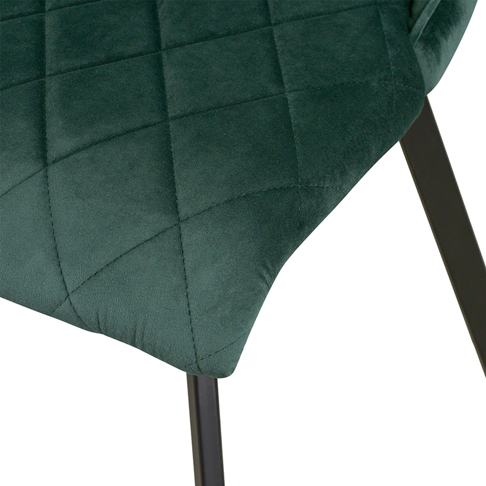 Стул sophie, велюр, темно-зеленый