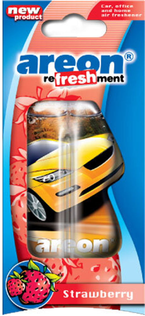 Ароматизатор подвесной  REFRESHMENT LIQUID  Клубника (AREON)