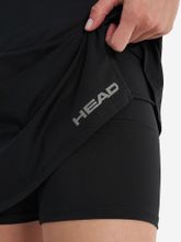 Юбка-шорты тренир. жен. HEAD Club Basic Skort W 814399-BK-M, р.M, 92%полиэстер,8% эластан,черный