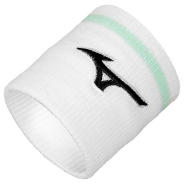 Напульсник теннисный Mizuno Wristband Short With Line - белый