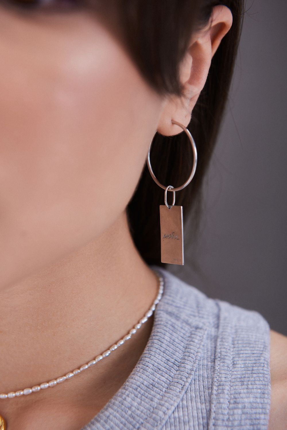 Подвеска карта таро Влюбленные малая родий La Lune