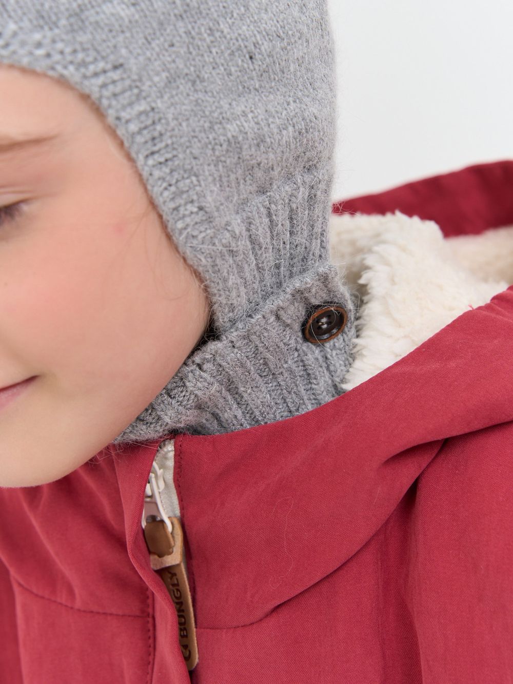 Капор из ангоры "Пепел"