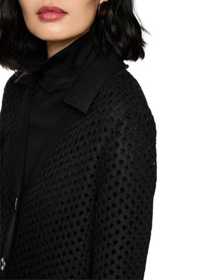 Marc Cain Кардиган сетчатой вязки с накладными карманами