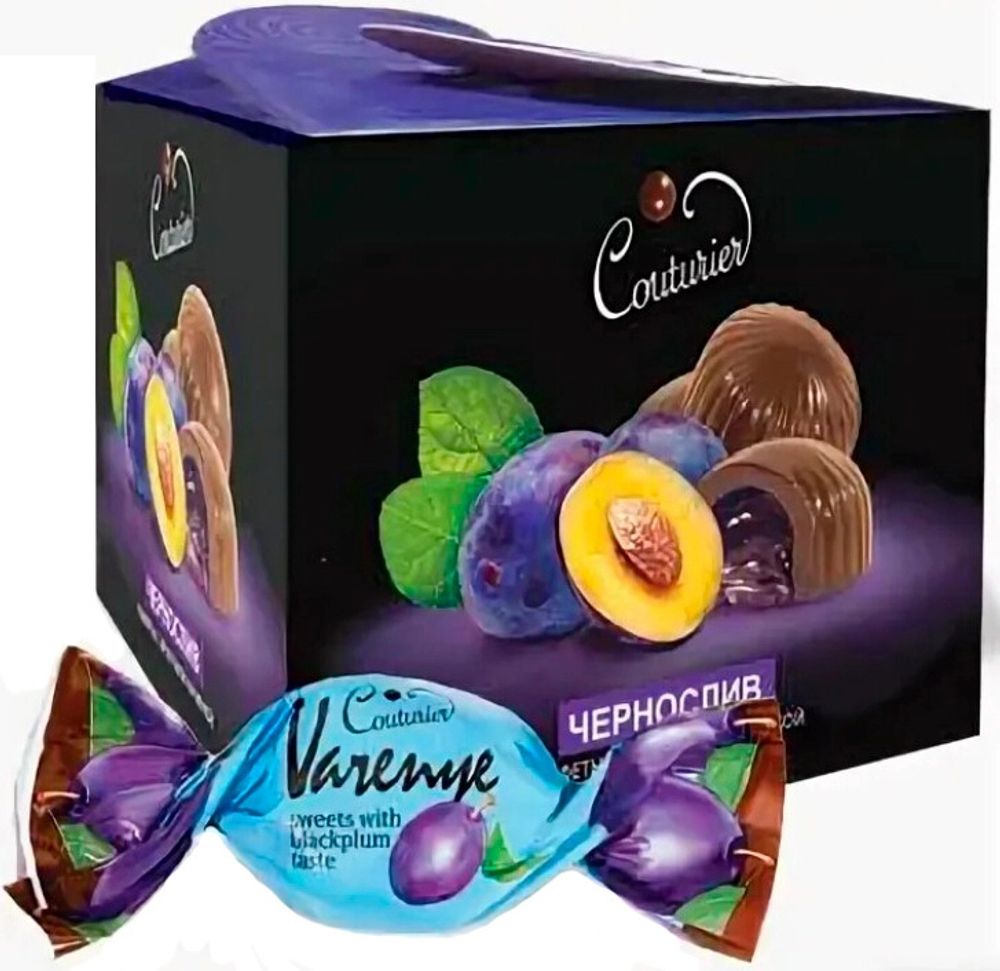 Шоколад Варенье Конфеты с Фруктовой Начинкой Чернослив / Varenye Candies with Prunes 115г