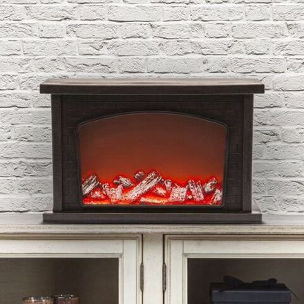 Камин декоративный 33х21см IP20 3хAA USB Эра Б0051947