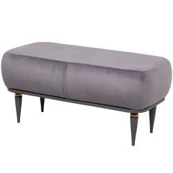 Банкетка Арт Софт Серый Голд