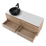 Мебель для ванной комнаты со столешницей BelBagno KRAFT-1200 Rovere Nebrasca Nature