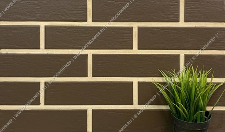 Paradyz Natural Brown Duro - Фасадная плитка структурная 245x65x7