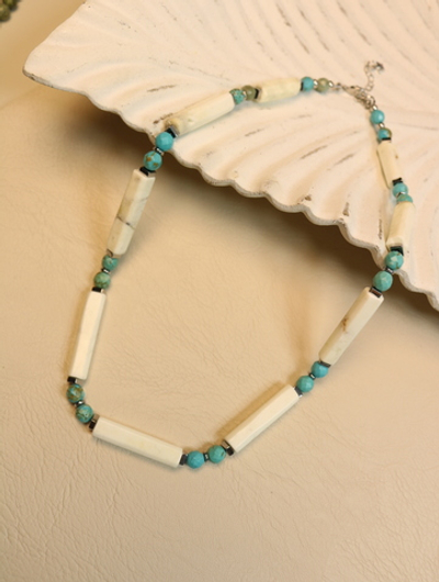 Колье «Линия Лагуны» из турквенита