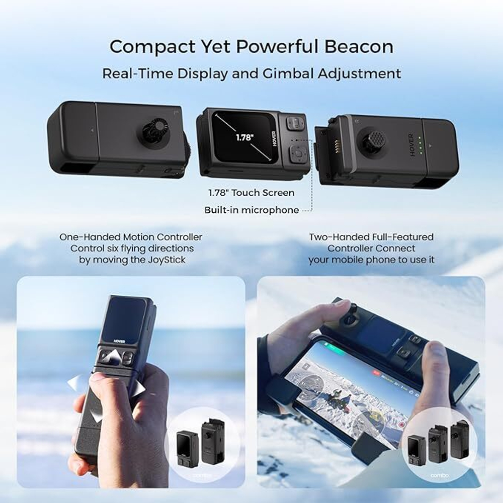 Квадракоптер HOVERAir X1 PROMAX 8K (лыжное комбо)