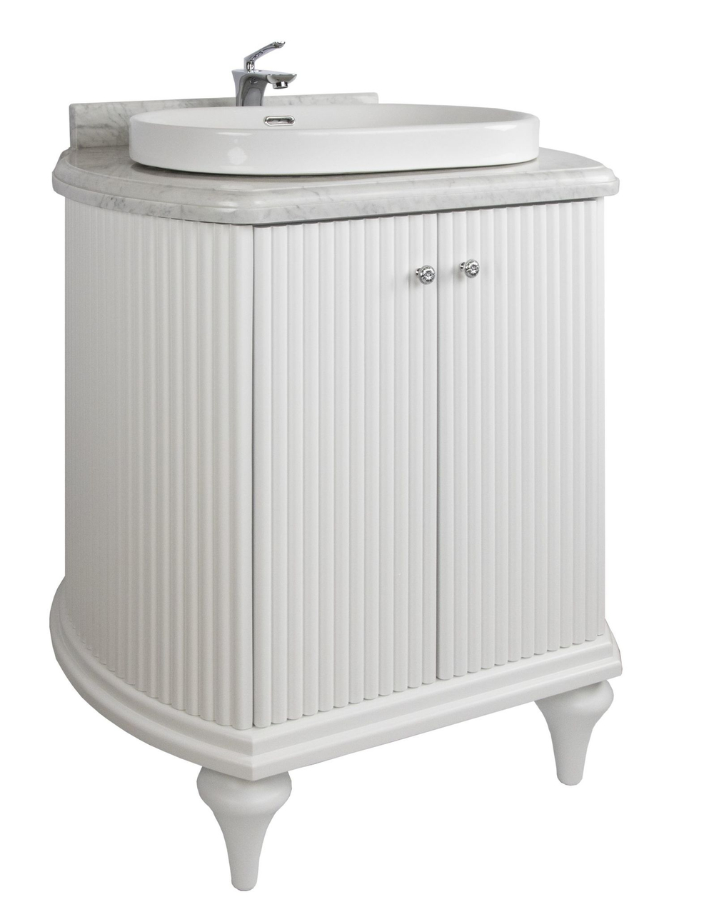 Тумба RIVOLI 100 арт.TS-RI910-C-W/WD Белый/Цоколь с ножками белый