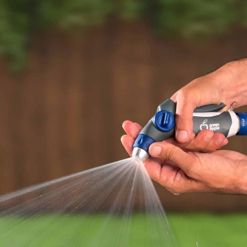 GWHM20-040 GREEN APPLE Пистолет-распылитель, пластик, регулируемая латунная форсунка, 3 режима