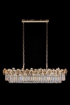 Подвесная люстра LED 15*Е14 LE3060/1200L GD золото Zara Leon