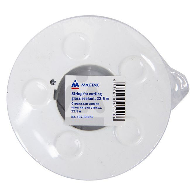 МАСТАК (107-03225) Струна для срезки уплотнителя стекол, витая, 22.5 м