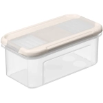 Емкость для сыпучих продуктов «Modena» прямоугольная 0,5л с дозатором (светло-бежевый) 221111825/01