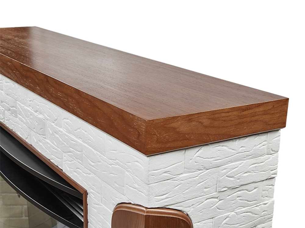 Портал Firelight Prestigio 30 камень белый, шпон дуб