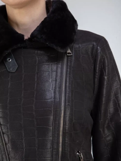 Дубленка авиатор натуральная зимняя