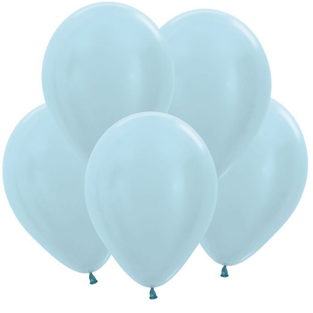 Шар (12"/30 см) Голубой (440), перламутр 100 шт.