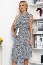 Платье Хьюми (черное/цветы) П13936-35М LT Collection