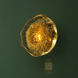 Бра Cloyd VOCAL W1 / латунь - янтарное стекло (арт.20368)