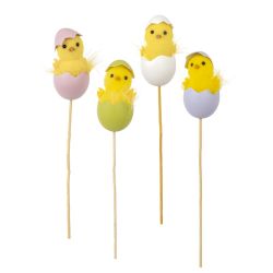 GAEM Изделие декоративное (вставка) "Цыпленок" (блок 12шт), L4 W3,5 H32 см, 4в.